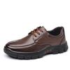 Soft-soled business breathable men's shoes autumn popular men's leather shoes casual non-slip and deodorant dad shoes
