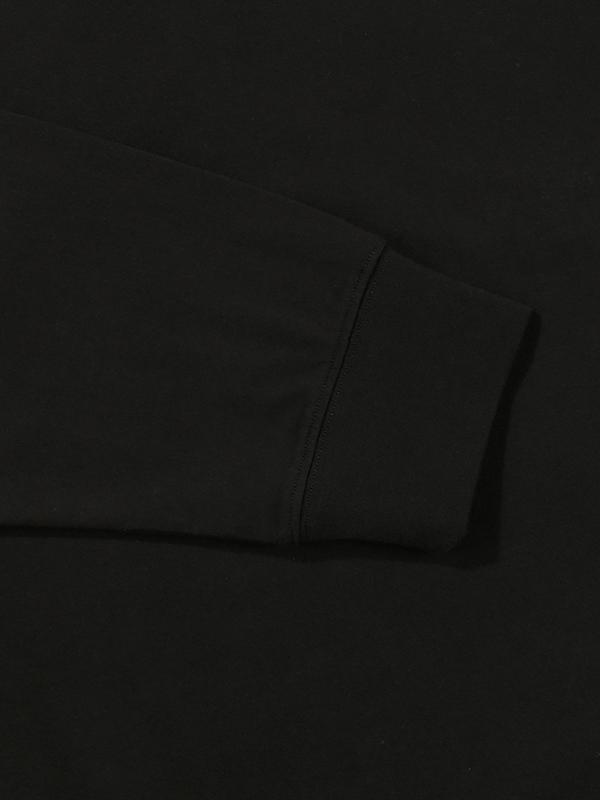 OURPLACE Essential Long Sleeve Tee Black (Op23Tl02U_160)