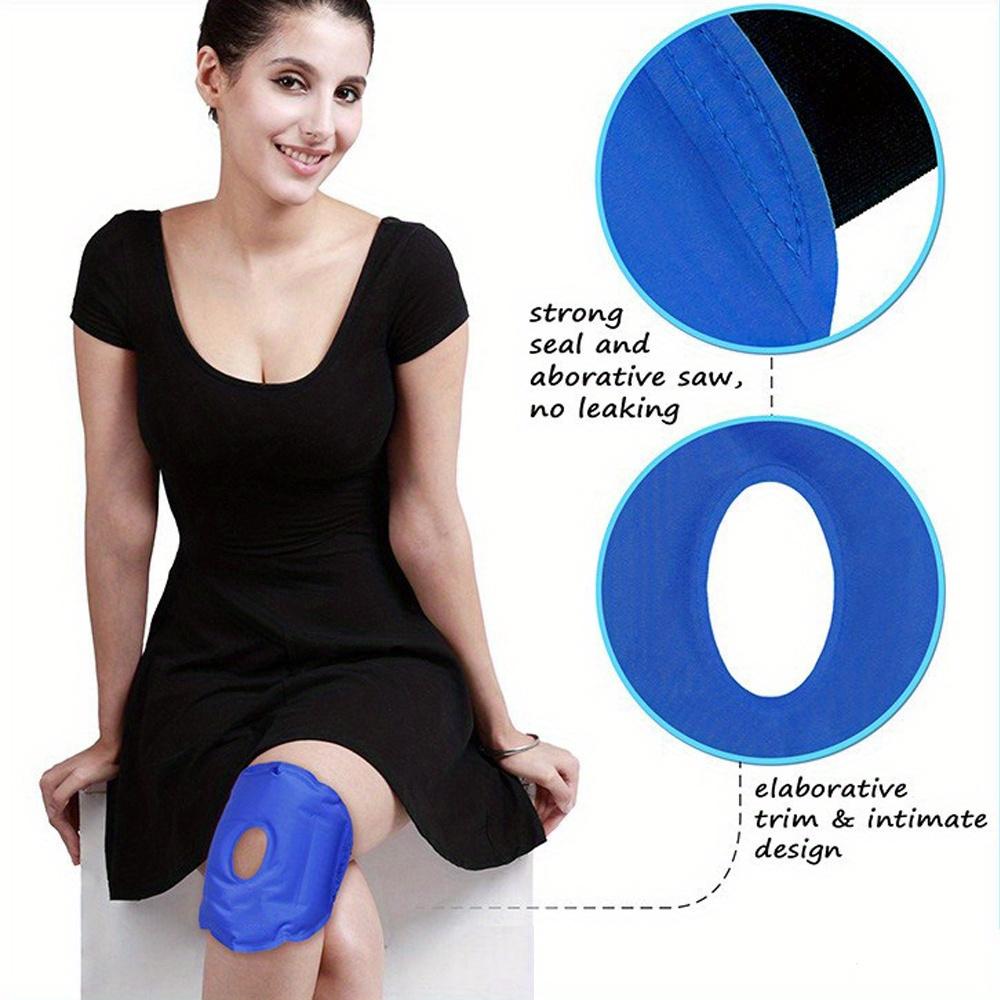 Knee Ice Pack for Injuries, Reusable Knee Cold Gel Pack Wrap Around Knee Cold Hot Compress for Knee Replacement Surgery Recovery