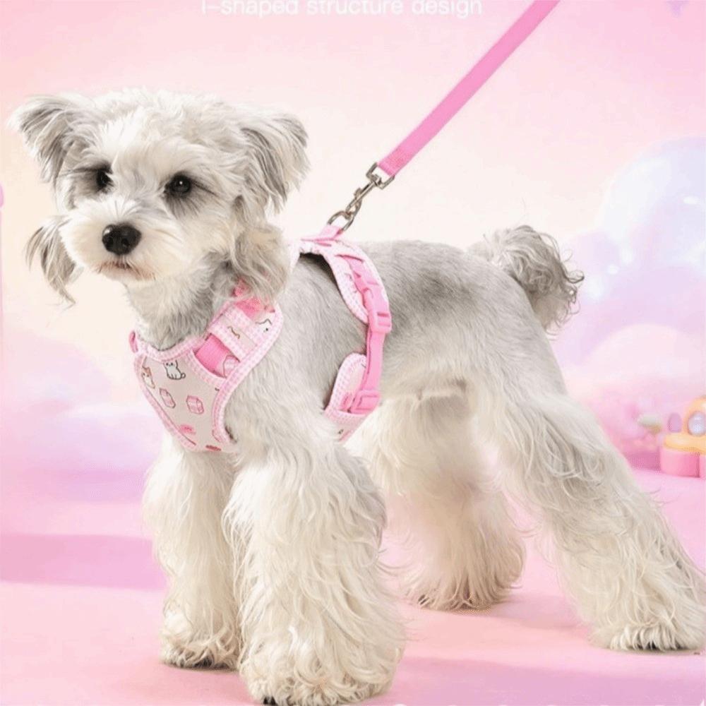 Adjustable Dog Harness Leash Set Escape-Proof Pet Walking Rope Dog Chest Strap  Pet Accessories