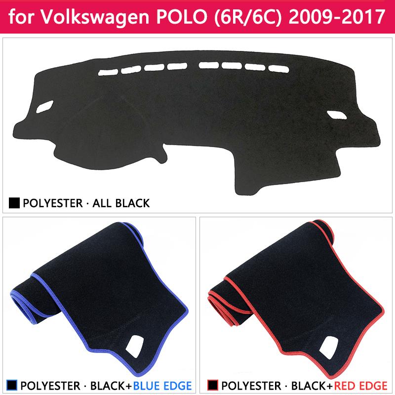For Volkswagen VW POLO 6R 6C 2009~2017 5 MK5 Anti-Slip Mat Dashboard Cover Pad SunShade Dashmat Carpet Car Accessories 2012 2015