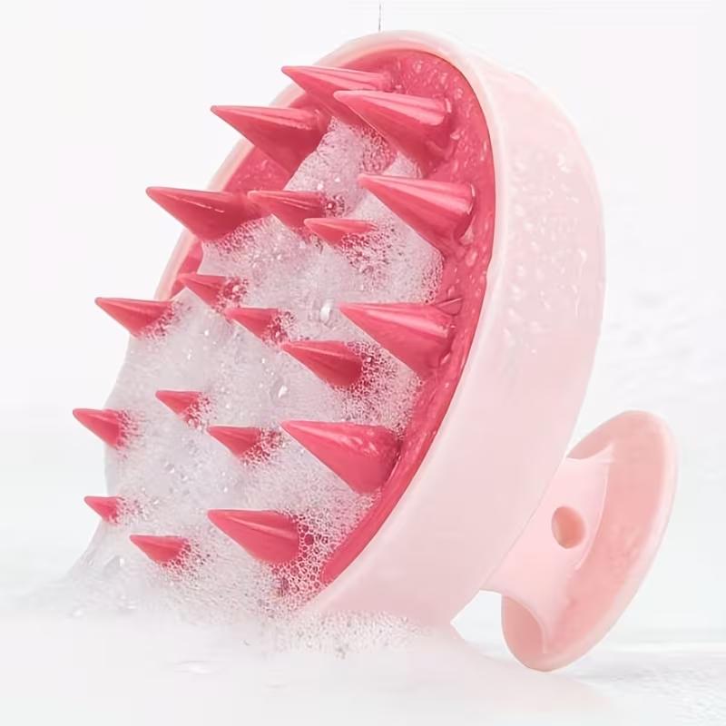Spazzola per shampoo in silicone, pettine per massaggio del cuoio capelluto, pulisci a fondo il cuoio capelluto, spazzola per massaggio del corpo, spazzola da bagno, strumento per parrucchieri