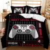3D Print Gamepad Duvet Cover Set, Modern Game Console Bedding Comforter Cover With Pillowcases, 200x220,Double,Boy,Teen,Men,Kids