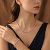 3Pcs/set Elegant Cubic Zirconia Jewelry Set Zirconia Wedding Accessories Set  Bride