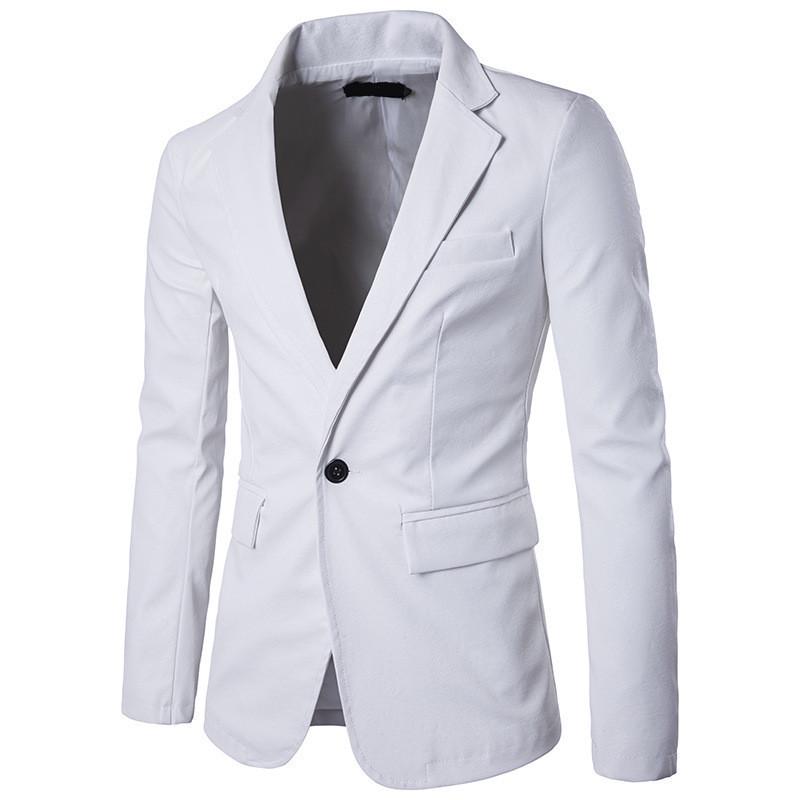 2019 Men's European & American Slim Fit PU Leather Suit X307