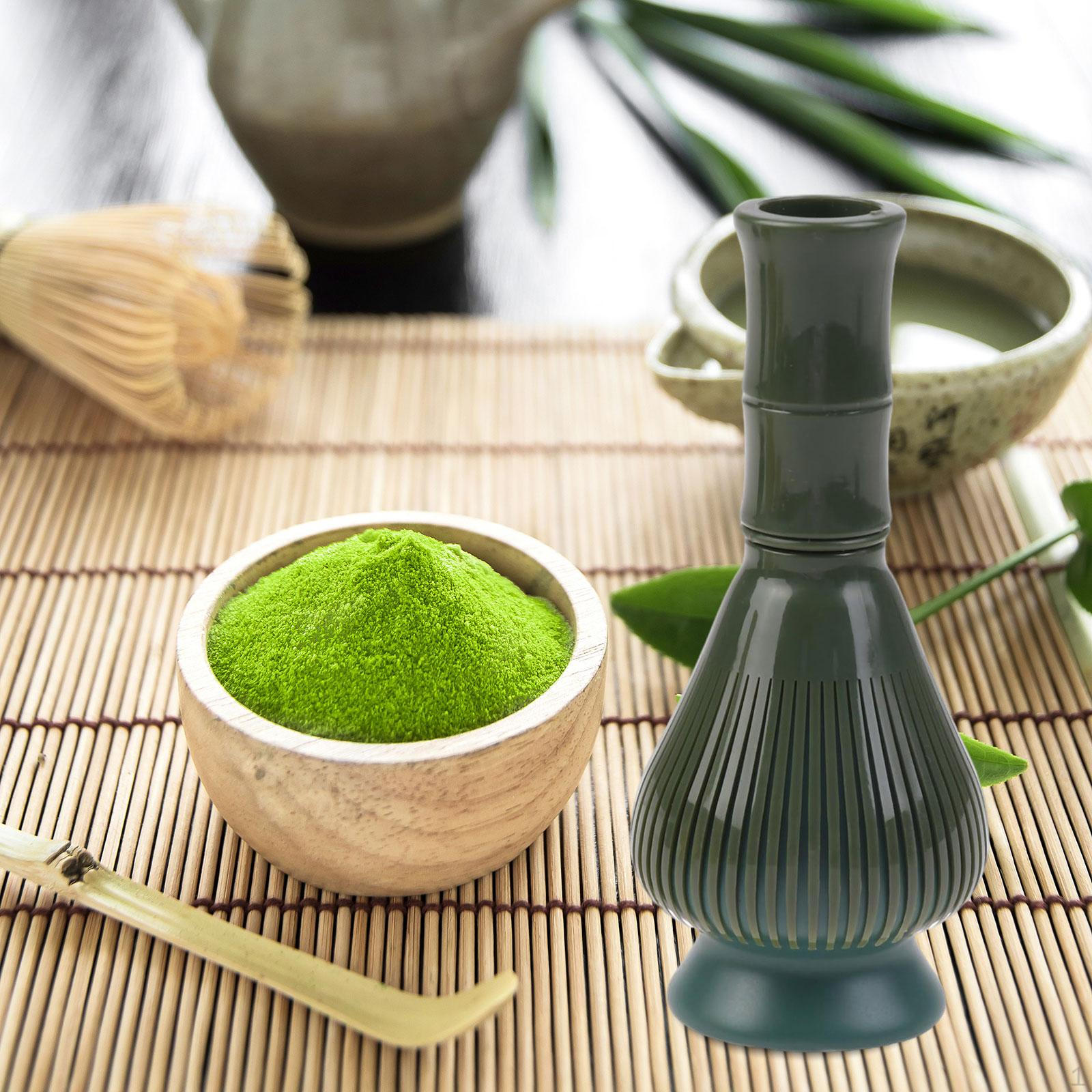 

Подставка для кисточки и венчика для матча зелёный