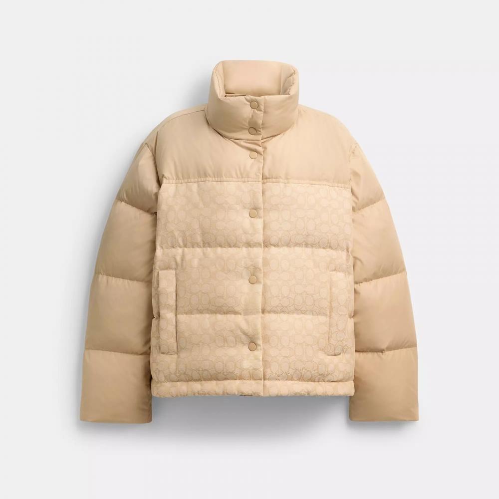 Coach Signature Down Jacket Black