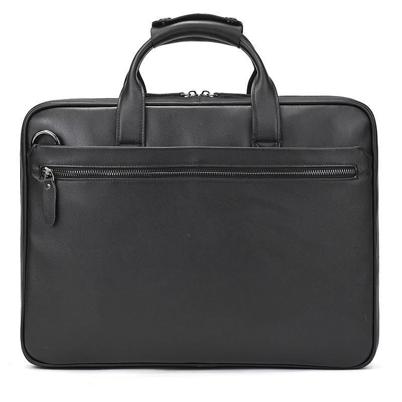 Business Leather Laptop Bag For Men Male Genuine Leather Shoulder Bag Crossbody Men Briefcase Bag Sling Bag Black Handbag Man