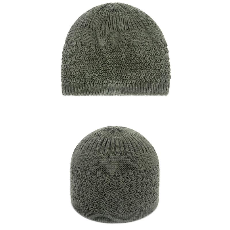 

Шапки-бини из жаккарда Solid Waves, зимние, дышащие, эластичные, теплые, вязаные шапки для женщин и мужчин, унисекс армия зеленый
