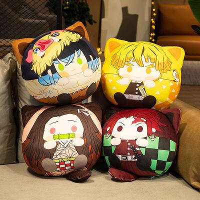 Devil's Blade Anime Plush Stuffed Toy Cute Dolsl Demon Slayer Manga Doll Kimetsu No Yaiba Tanjirou Nezuko Children's Gift Decor