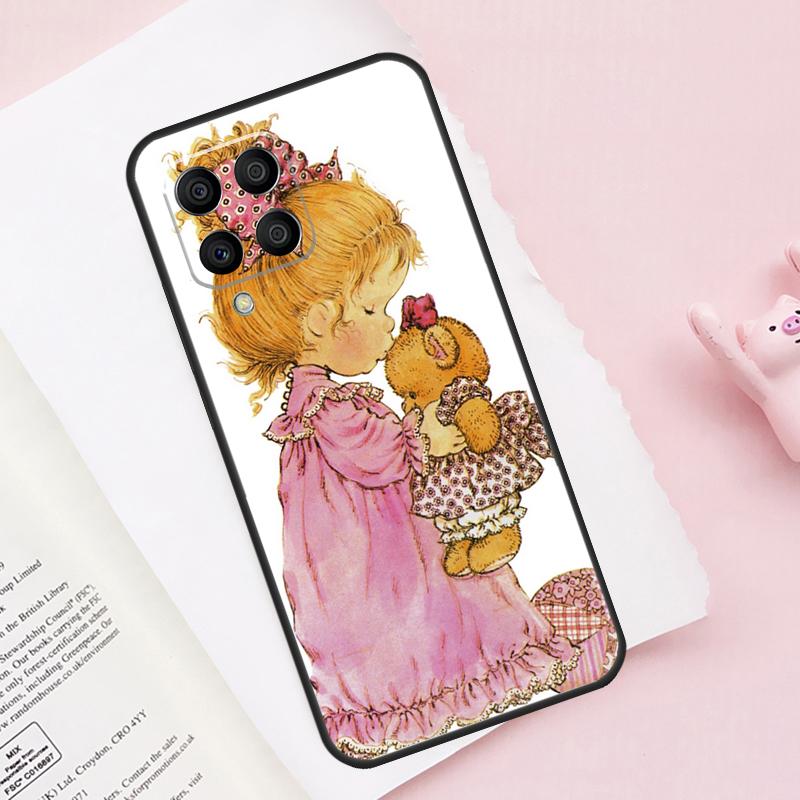 Sarah Kay pattern Case For Samsung Galaxy M52 M32 M12 M13 M53 M51 M31 M11 M14 M34 M54 M16 M36 M56 M15 M35 M55