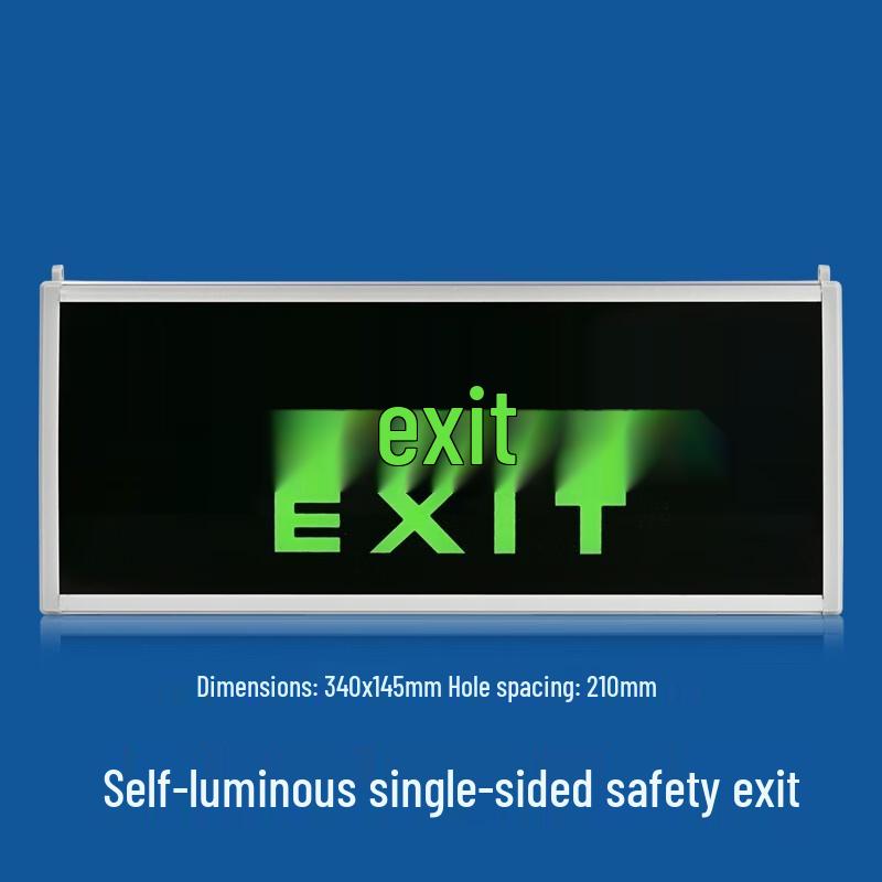 Photoluminescent Emergency Evacuation Sign Standard