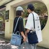 Summer denim small bag 2025 new Korean version fashionable simple shoulder bag women's casual messenger bucket bag