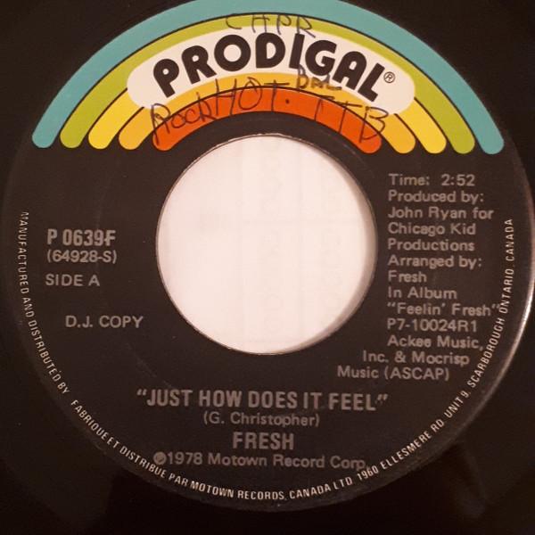 7inch Record FRESH  Just How Does It Feel P0639FPROMO Prodigal 1978 Canada SoulFunk Used