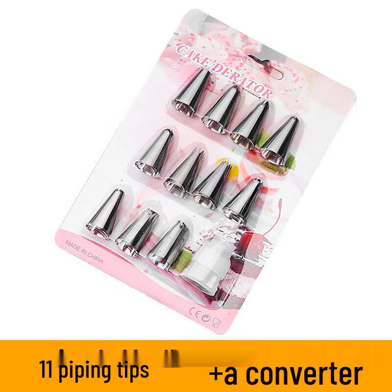 Qiwei 100-Pack Disposable Piping Bag & Nozzle Set