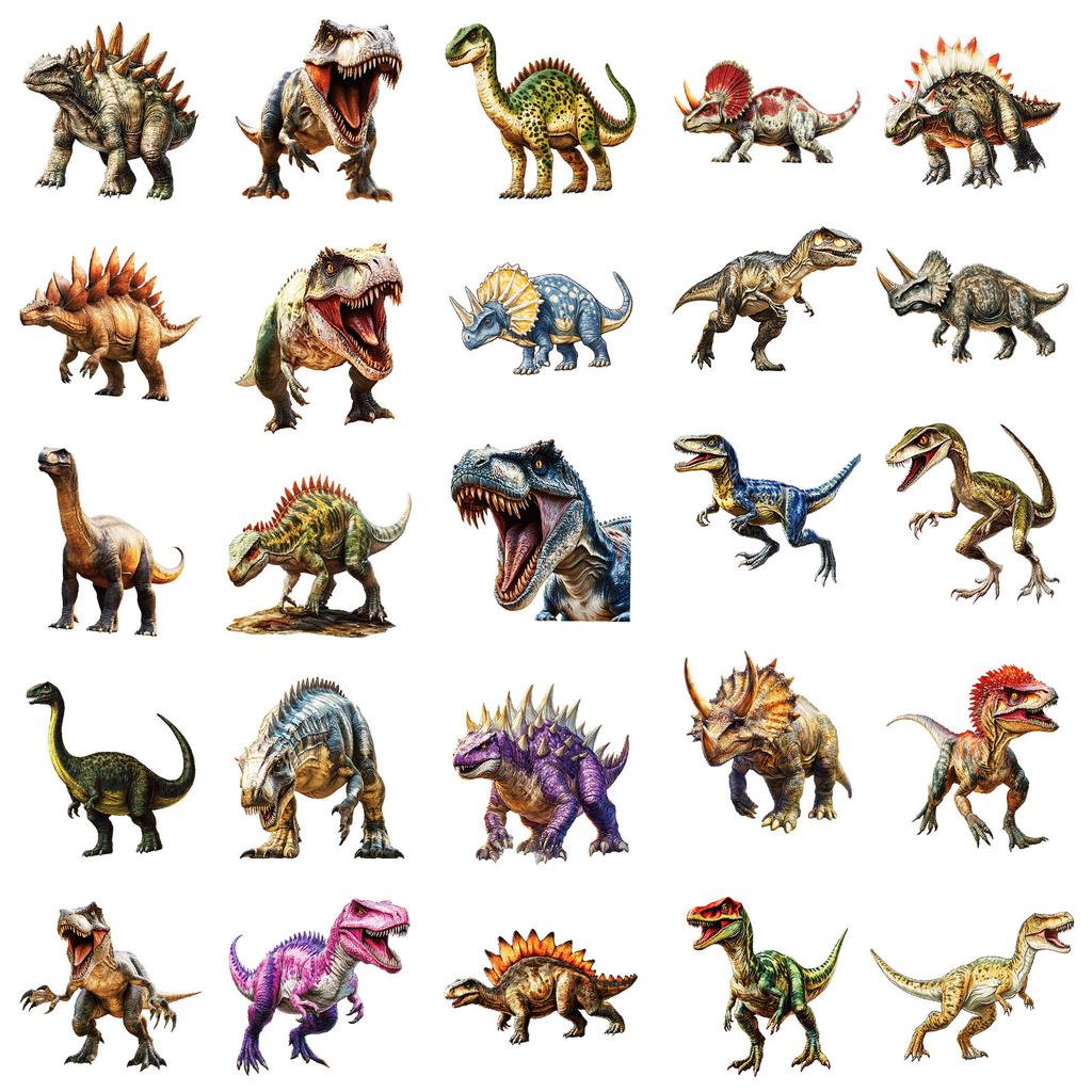 50 Jurassic World Dinosaur Tyrannosaurus Resurrection Stickers Horror Headphone Case Laptop Stickers