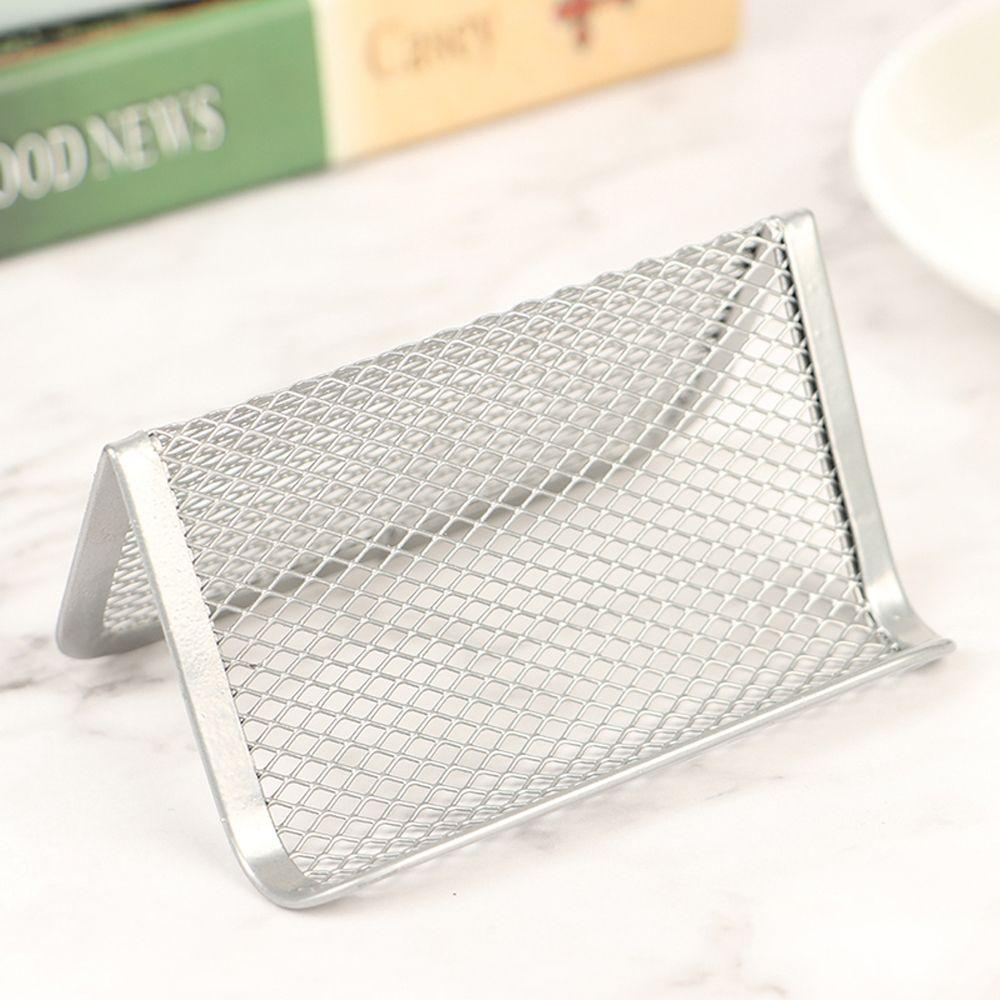 Desk Metal Mesh Card Display Stands Business Card Holder Desk Business Holders Name Card Holder