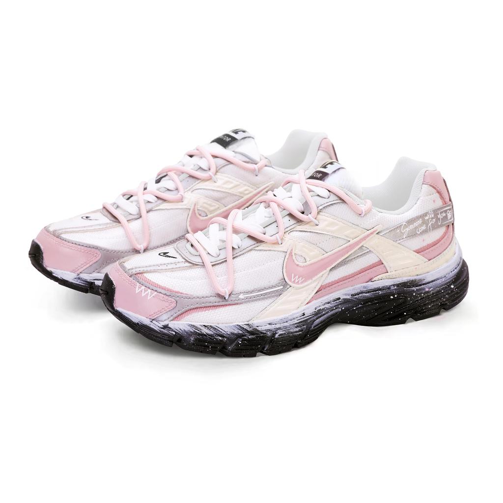 Nike Initiator Cushioning Low top Casual Running Shoes Women's Silver Pink IB4339-001(Team1790-)