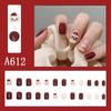 Winter Sweet Cartoon Christmas Wearing Nails Snowflake Santa Claus Nail Art Fake Nail Patch Christmas Collection