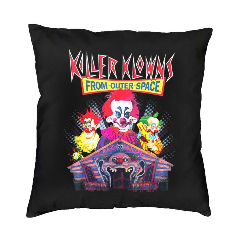 Killer Klowns From Outer Space Funny Horror Movie Cushion Cover 45x45cm Home Decorative Printing Throw Pillow Sofa Double Side