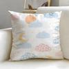 Horizontal bar pattern Cushion Cover Soft  EasyWash Pillow Case  Versatile for Couch Bed Travel and Office