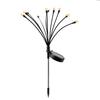10 LED Solar Garden Lights Firefly Waterproof Solar Lights Outdoor for Yard Patio Pathway Christmas Decorations Solar Lamp