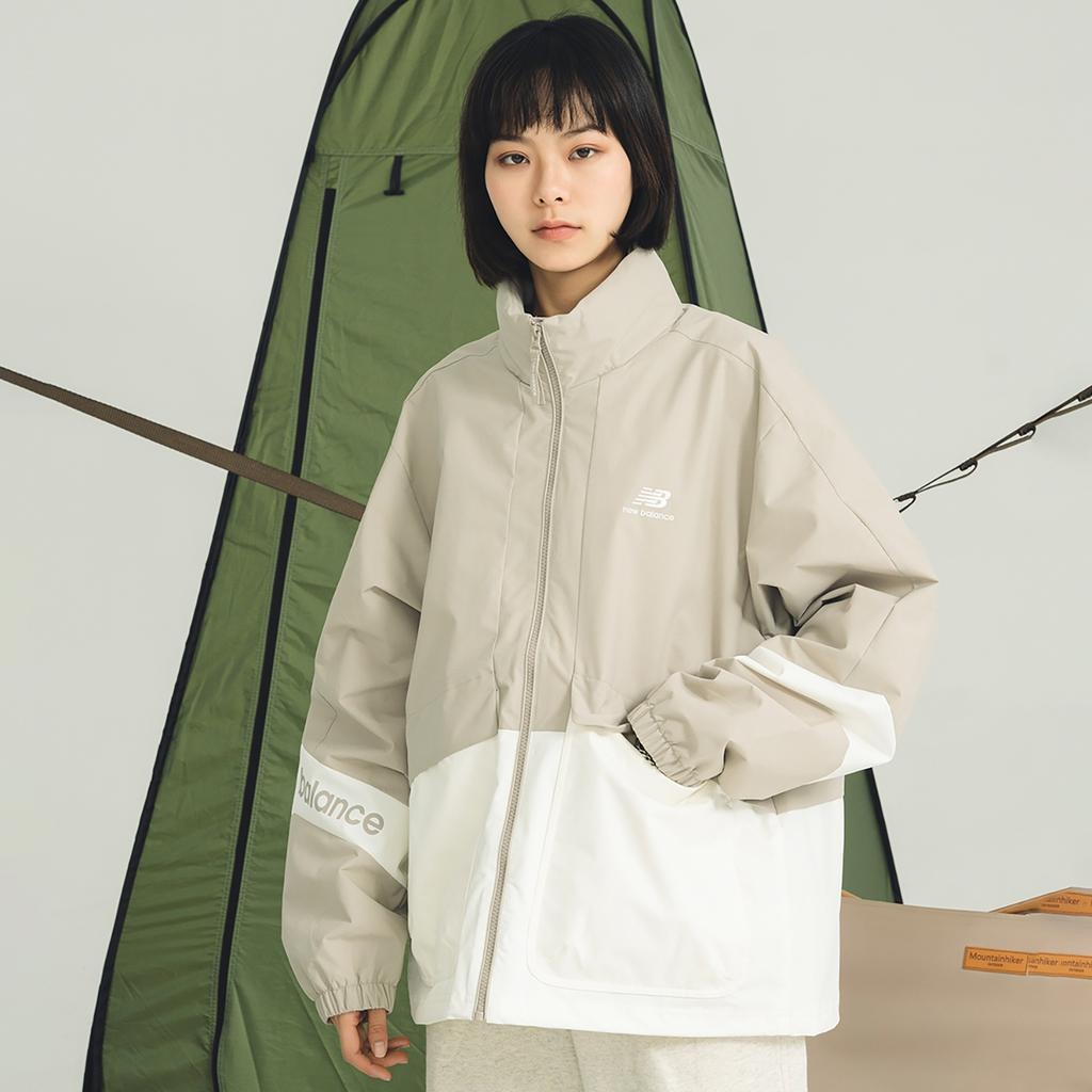 New Balance Lifestyle Jacket Asia Sizing 'Beige White' Unisex 5AD12103-LBE