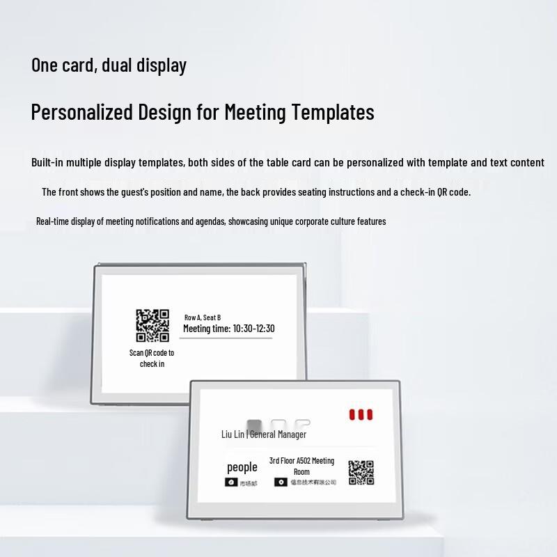 MAXHUB 7.4-inch E-Ink Electronic Desk Card (CN version)
