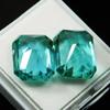 20.10 Ct Natural Grandidierite Loose Gemstone CERTIFIED Green Emerald Cut Pair A-72111h0