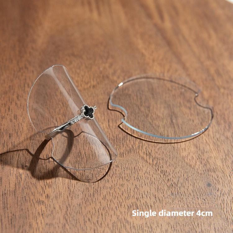 

Transparent Jewelry Displays Rack Plastic Rings Showcase Stand Ring Jewellery Trinket Show Holder Live Stream Display Prop прозрачный