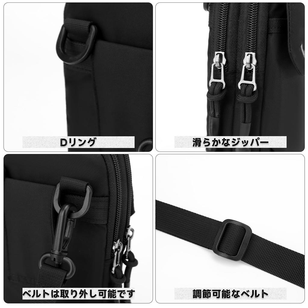 YOWUBA Small Multifunctional Messenger Crossbody Bag with Waist Popular for Business and Travel Men's Bag, Waterproof, Multi-Layer Storage, Pouch,