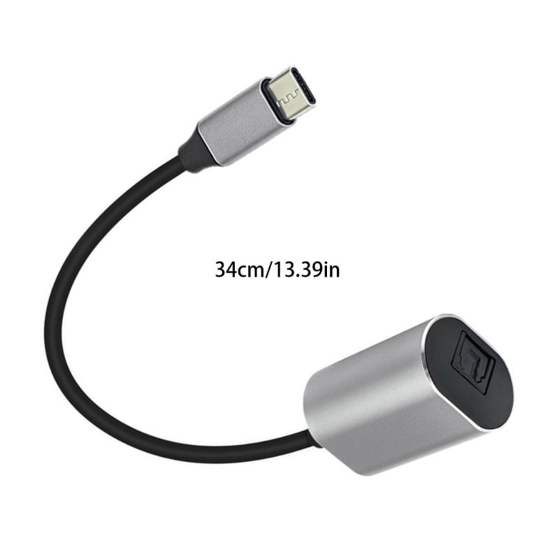 USB C Male Digital Fiber Analog Sound Cable SPDIF Female Digital Sound Converter Cable for HDTV Multimedia Speaker