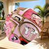 Betty Boop Print Automatic Open Close Umbrella, Portable Foldable Umbrella, for Outdoor Commute Camping Trip, Ideal Birthday Gift