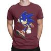 Ssonic Painitng Novelty 100 Cotton TShirt Ssonic The Hedgehog Tops Tees For Unisex