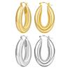 Vintage Earrings Exaggerated Earrings Hollow Oval Earrings Dangle Earrings Wide Ear Jewelry Present for Women and Girls