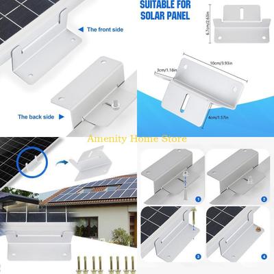 F26C Solar Mounting Set Includes Aluminum Brackets and Stainless Screws for Quickly Assembly On Various Locations