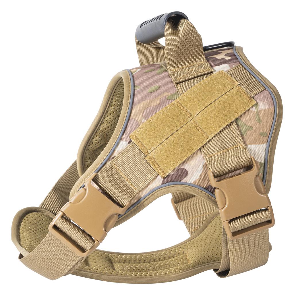 2025 Explosion-proof Pet Chest Strap Medium and Large Dog Dog Leash Bulldog Breathable Tactical Chest Back