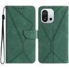 For OnePlus 13T 5G Case Skin Touch Lines Imprinted PU Leather Flip Phone Cover