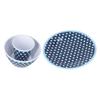3 Piece Set of Salad Tableware Fruit Snack Plate Bowl and Cup Set Salad Tableware