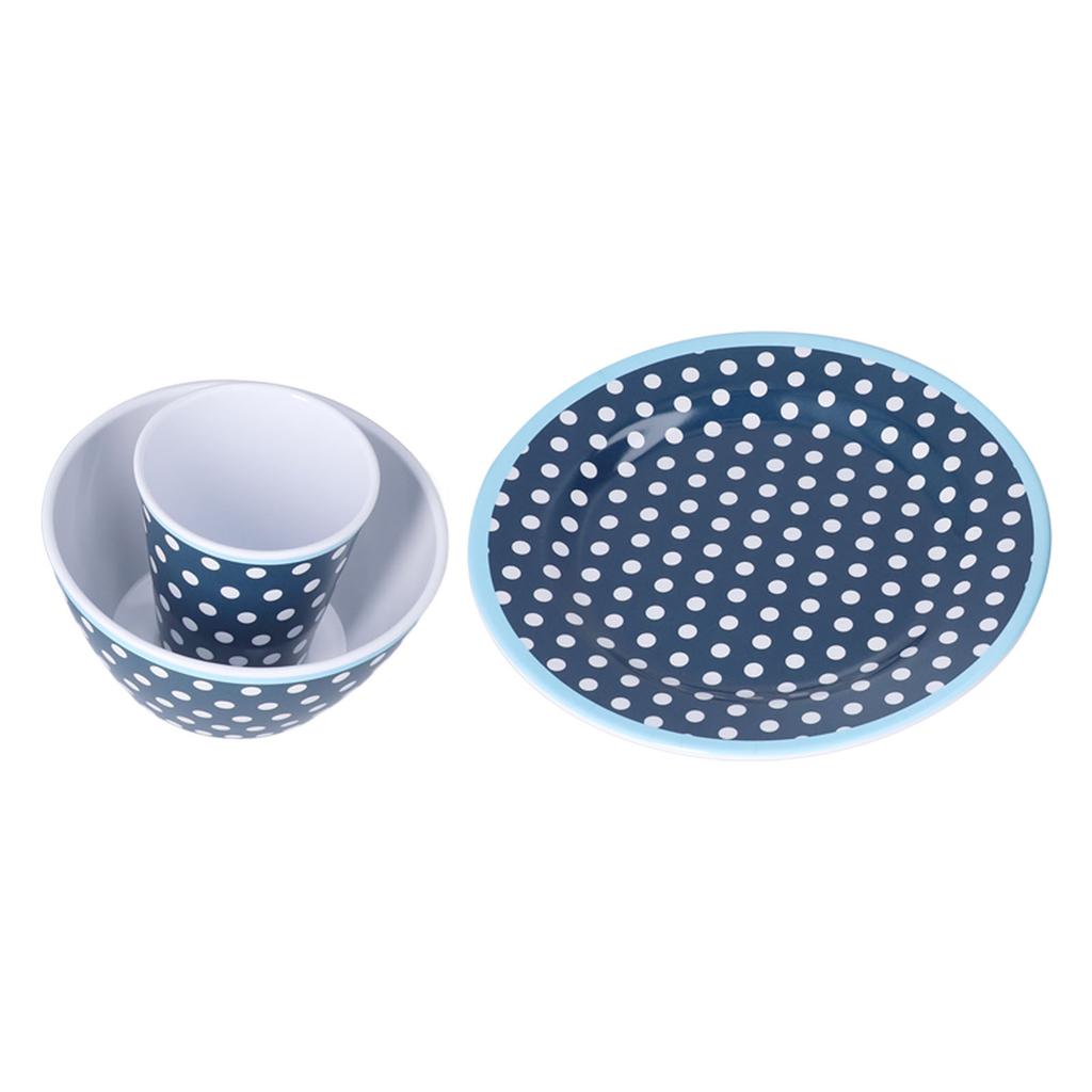 3 Piece Set of Salad Tableware Fruit Snack Plate Bowl and Cup Set Salad Tableware