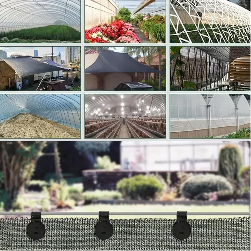 50pcs Cloth Heavy Duty Lock Grip, Universal Garden Plant Clamps for Tarpaulin, Mesh, Canopy, Fence