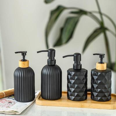 Flacone di Vetro di Lusso Nordico Push-Top per Lozione, Sapone per le Mani, Shampoo e Gel Doccia