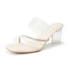 Crystal word with sandals women wear summer rhinestones sexy high-heeled transparent cool slippers