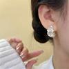 Sophisticated Earrings Ear Jewelry Flower Studs Earrings Unique Ear Pendant Alloy Texture Ear Pin for Fashion Lover