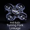 Fideget Toy Metal Tuning Fork Fidget Spinner Toy For Adults Edc Focus Stress Relief Gift Cool Birthday Present For Men Teens