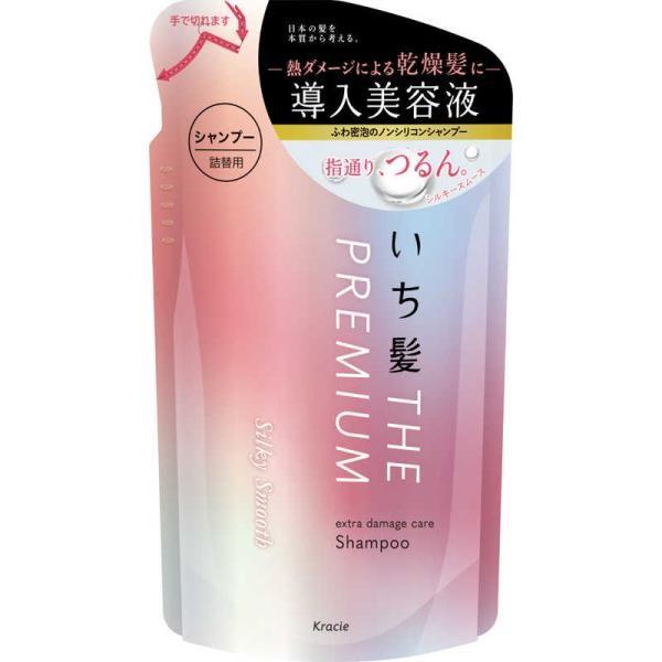 Kracie Ichikami The Premium Shampoo Extra Damage Care Introductory Essence in Silky Smooth Refill 340ml