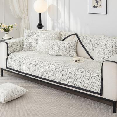 Cuscino per divano in ciniglia stampata Quattro stagioni Universale Sensazione di lusso premium Schienale antiscivolo Copridivano in tessuto Towe per soggiorno