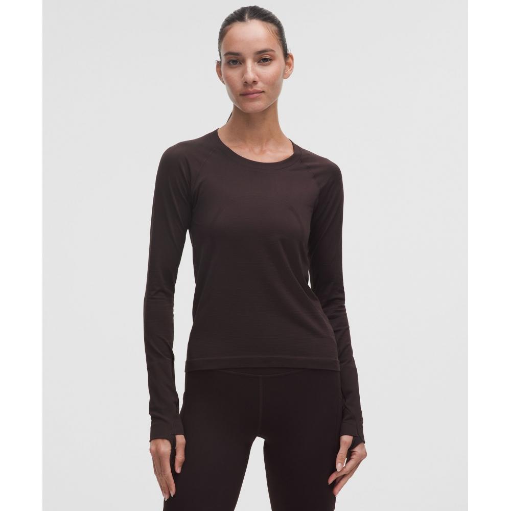 Lululemon Swiftly Tech Long Sleeve Shirt 2.0 Waist Length Sequoia Sequoia