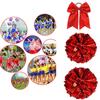 Metallic Cheerleading PomPoms Cheer PomPoms And Bows Large Cheer Hair Bows Ponytail Holder Softball Dance Cheerleader