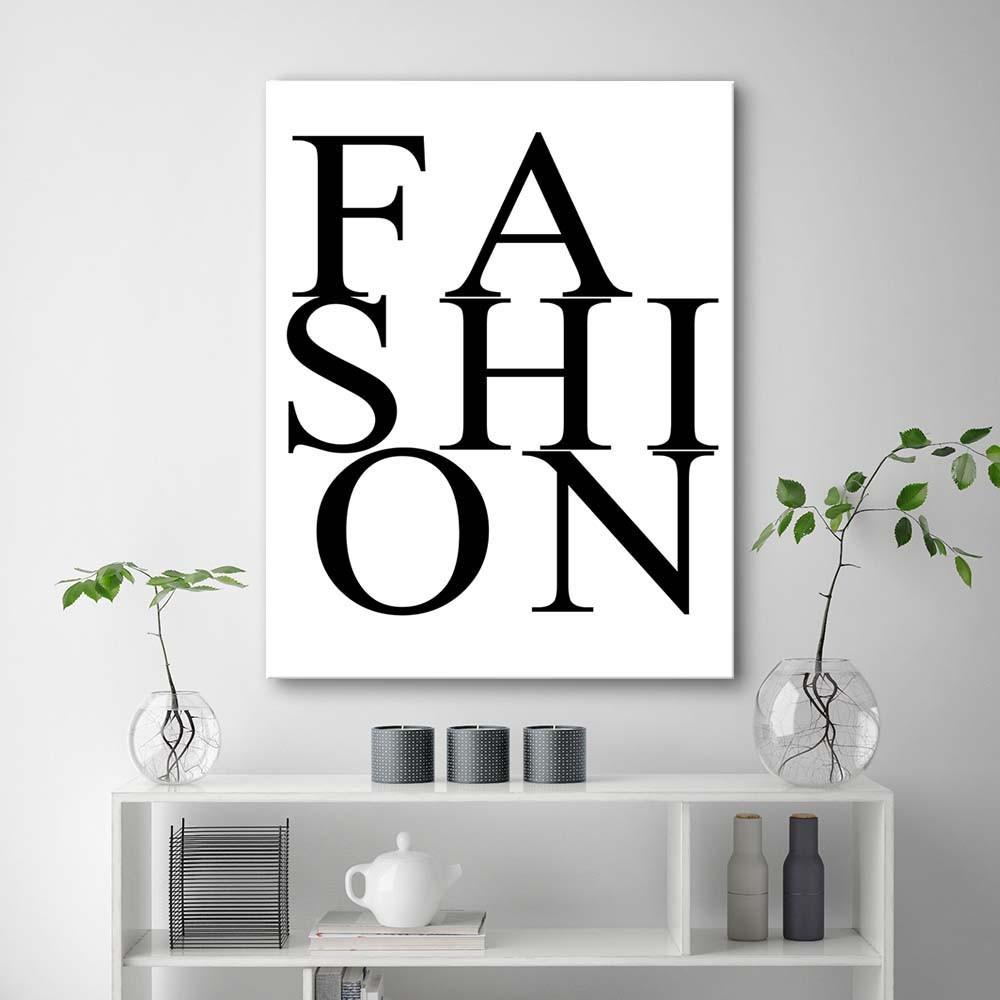 Canvas Print, Fashion Inscription